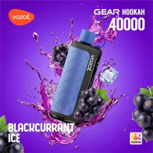 vozol gear hookah 40k disposable blackcurrant ice