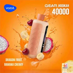 vozol gear hookah 40k disposable dragon fruit banana cherry