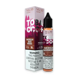 VGOD Tobacco Plus American Backwoods Salt 50 Nic