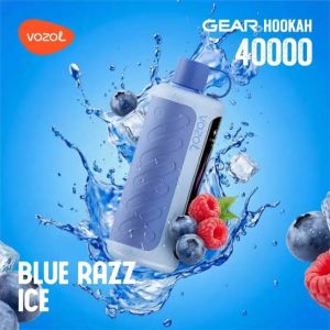 vozol gear hookah 40k disposable blue razz ice