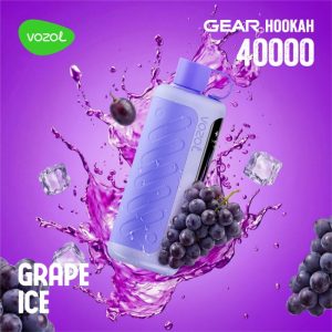 vozol gear hookah 40k disposable grape ice