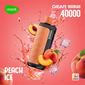 vozol gear hookah 40k disposable peach ice
