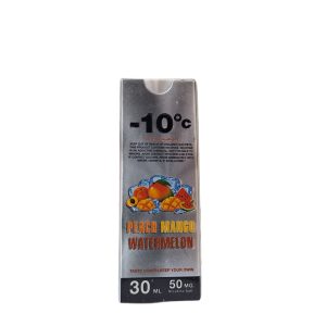 -10c salt nicotine 50mg 30ml peach mango watermelon