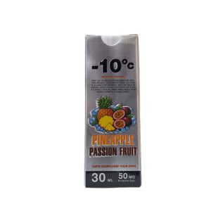 -10c salt nicotine 50mg 30ml pineapple passion fruit