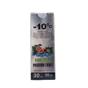 -10c salt nicotine 50mg 30ml kiwi guava passion fruit