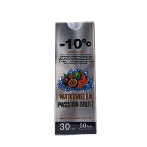 -10c salt nicotine 50mg 30ml watermelon passion fruit